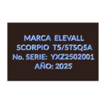 placas de motores aluminio scorpio