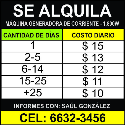 nueva tarifa generador pequeno