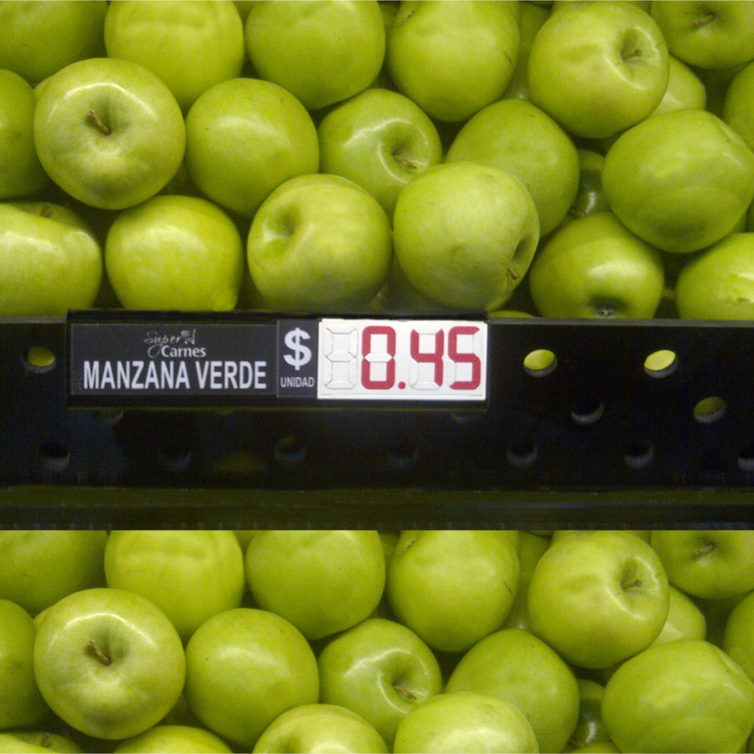 CUADRADO tarjeta acrilica gancho canasto