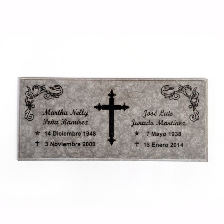 Placas para Tumbas Marmolina Grandes 7"x16" Buena Idea Panamá