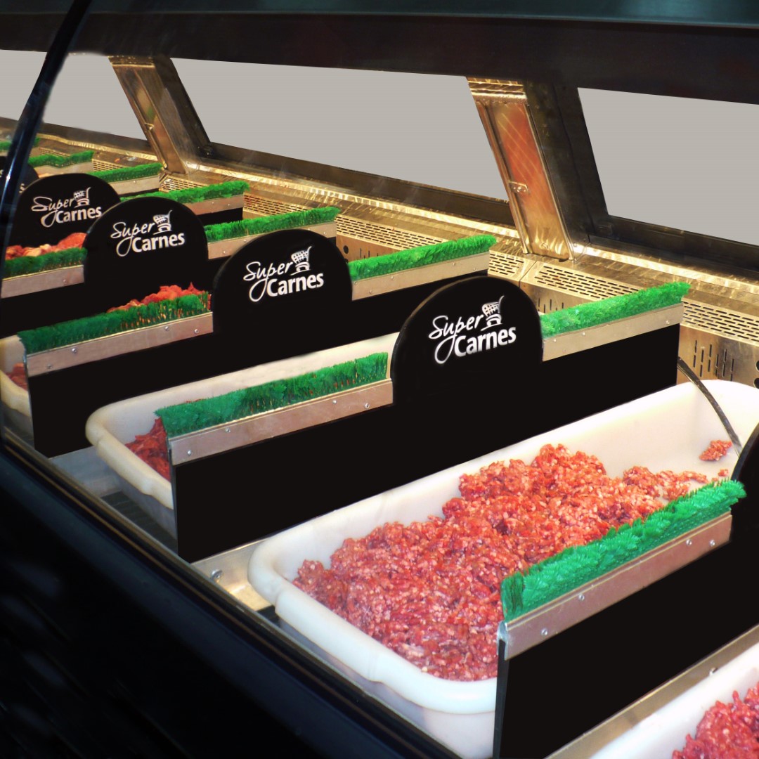 CUADRADO separadores acrilicos carniceria arreglada