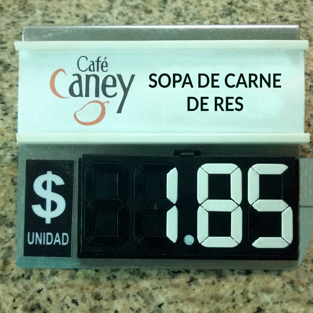 CUADRADO tarjeta aluminio con base