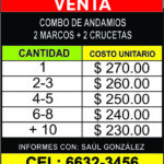 tarifa venta andamios